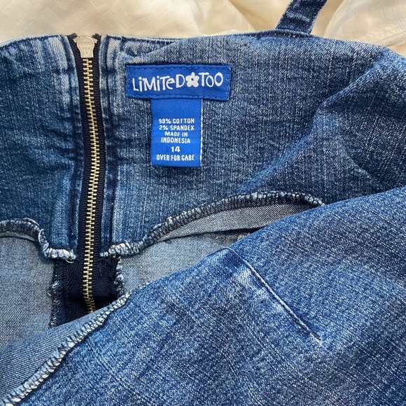 Limited Too Jean Sleeveless Mini Dress - Picture 6 of 6